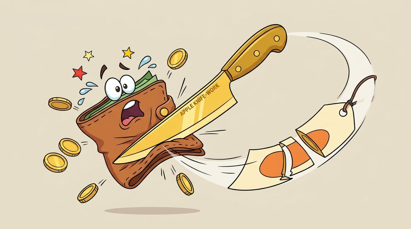 Apple Knife-work Illustration