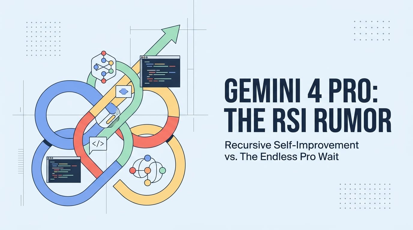 传言 Gemini 4 Pro 搭载 RSI 递归自进化：布林的“飞轮神话”与永远在跳票的 Pro 旗舰